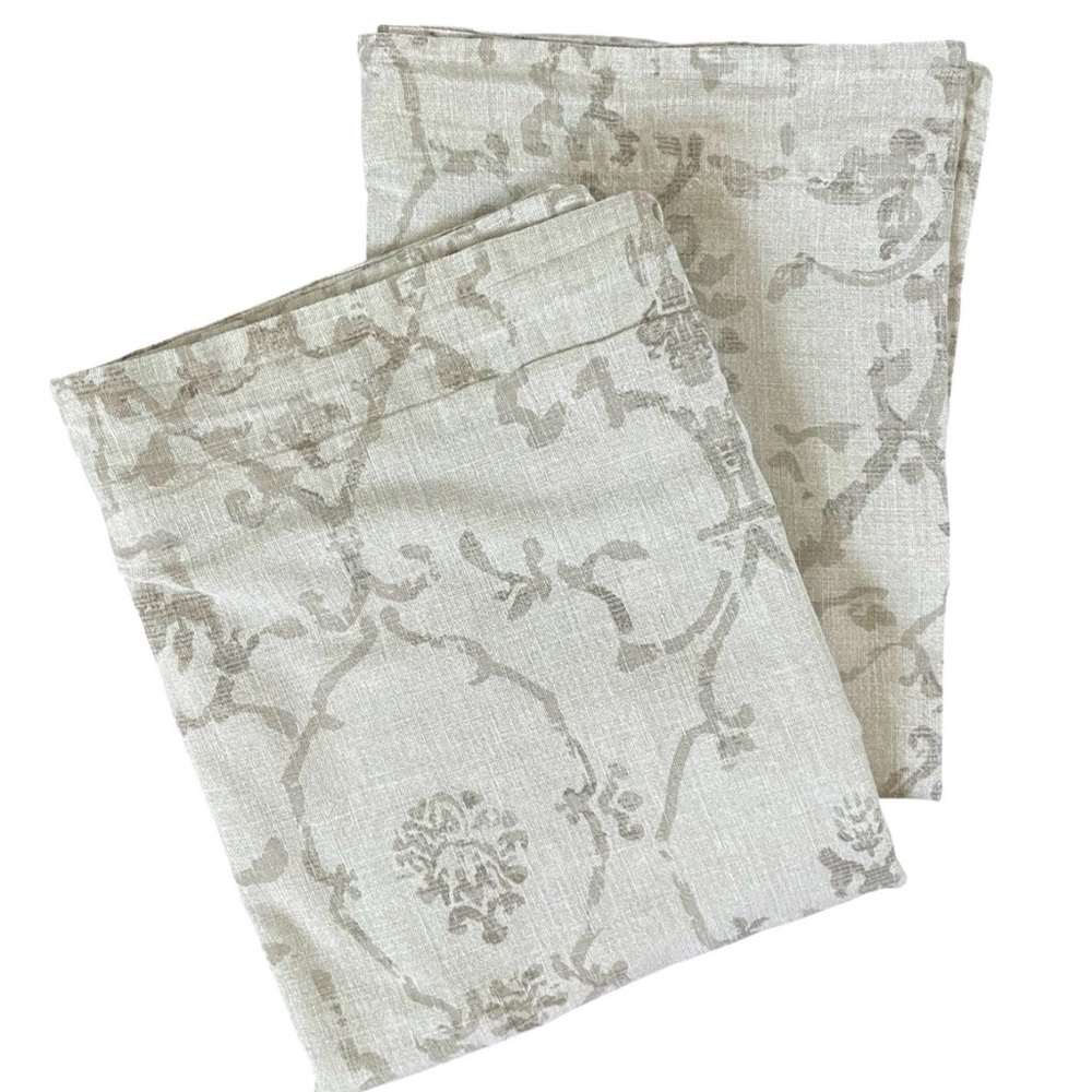 A pair of Restoration Hardware Trellis pillow covers